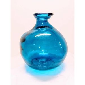 VINTAGE COBALT BLUE ART GLASS